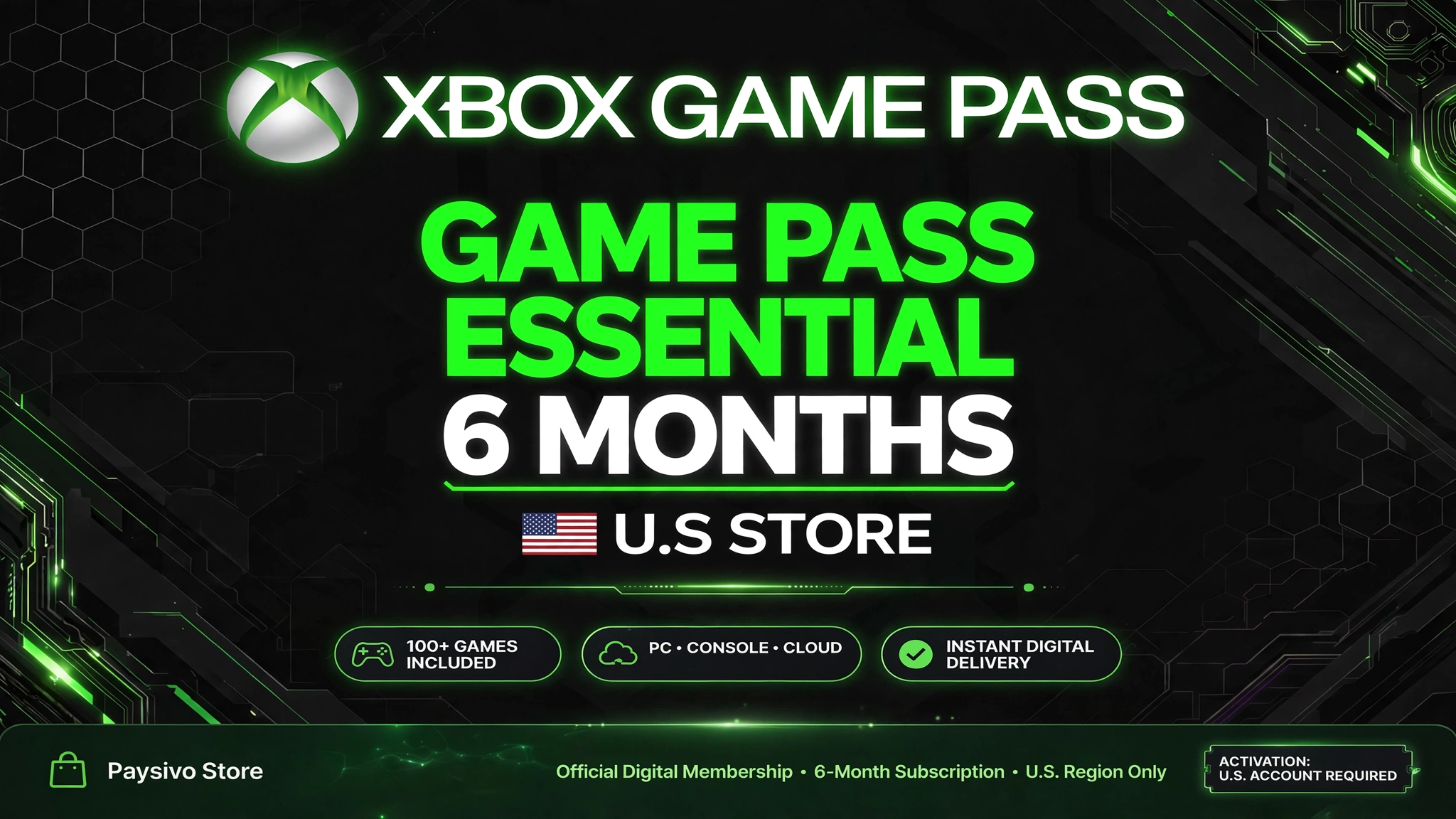 Xbox Game Pass Essential USA 6 Months