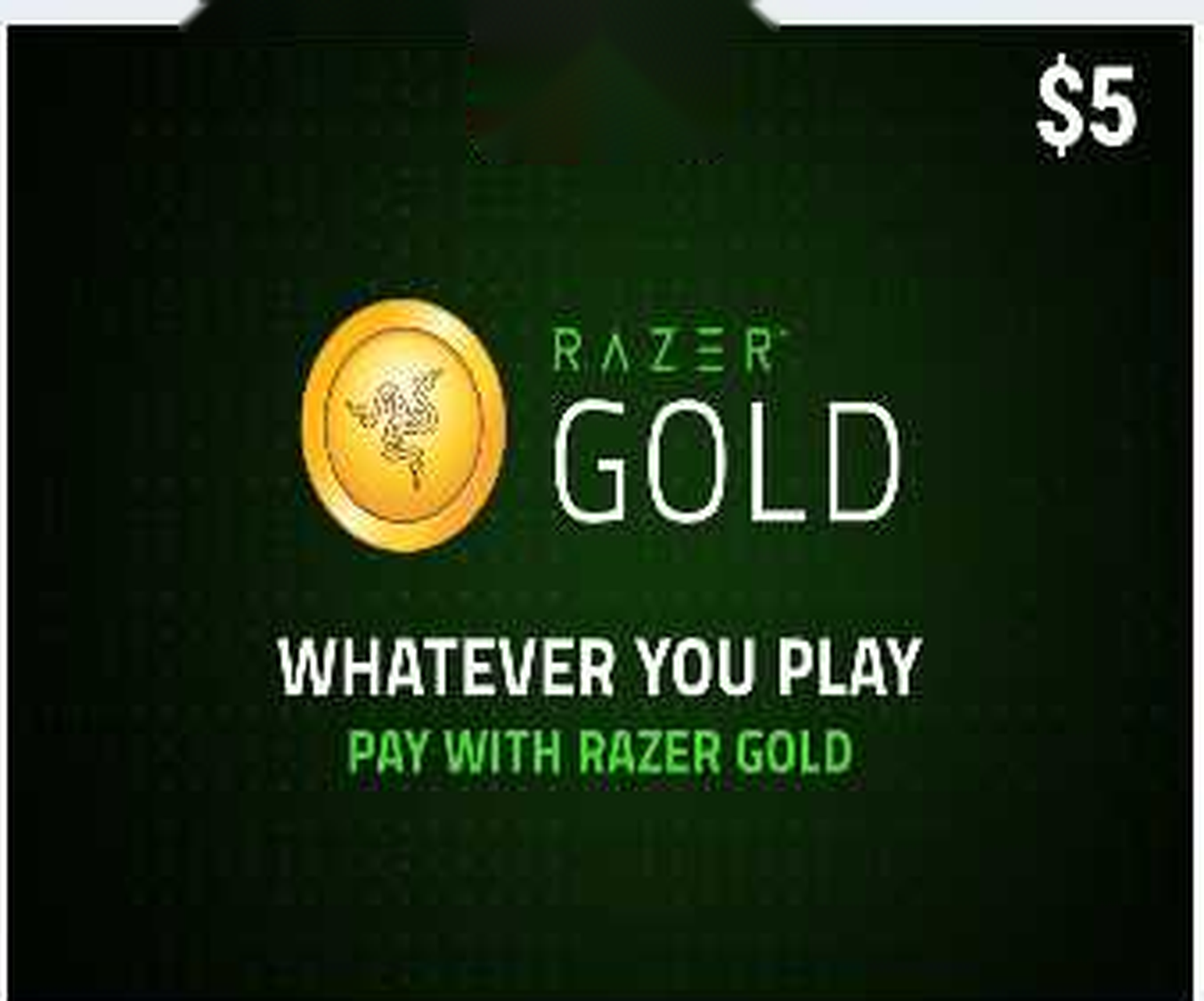Razer Gold Gift Card 5$